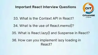 Top React Interview Questions | Must-Know for 2025