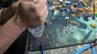adding snow effects to frosthaven terrain and bases I 3d printed and painted