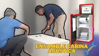 Ensamble cabina acústica para impresoras Braille