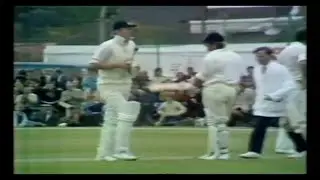 ENGLAND v NEW ZEALAND 1st TEST MATCH DAY 3 TRENT BRIDGE JUNE 9 1973 DENNIS AMISS TONY GREIG CONGDON