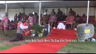 Lucky Mafu Meeting King Msati III at Lozitha Palace