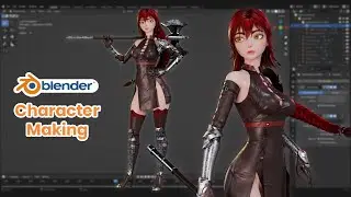 3D Character Making in Blender - Warrior Lady