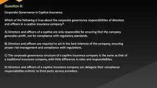 Nebraska Captive Insurance Exam Free Practice Questions