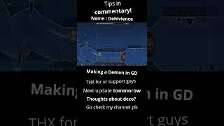 Help me make this demon in GD  #2.3 #gd #geometrydash #trending #geometrydash #gdbuild