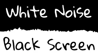 White Noise Black Screen | Continuous Sound | 10 Hours