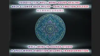 20260115 IT26 Sound Healing for Back Pain & Emotional Release｜聲音療癒痛症與情緒釋放