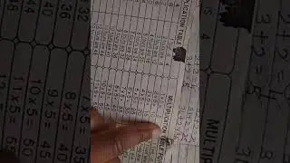 #tables #multiplication #5 #5tables