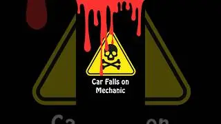 Car Falls on Mechanic During Workshop Accident
