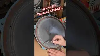 How to FIX DAMAGED SPEAKER Cone - 60s Vintage TESLA SPEAKERS - Audio Tips and Tricks