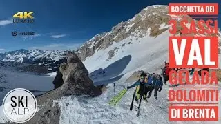 Val Gelada, Bocchetta dei 3 Sassi - Scialpinismo tra le Dolomiti di Brenta - SkiAlp Val Rendena