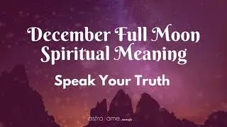 🌕 Full Moon in Gemini December 5th 2025 | Cold Moon Energy & Meaning