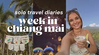 one week solo travelling chiang mai | things to do, loy krathong, yi peng, food recommendations