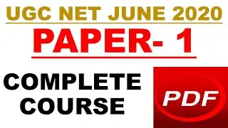 Paper 1 complete pdf Nta Ugc Net june 2020