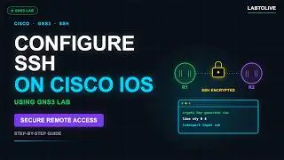 How to Configure SSH on Cisco Routers in GNS3 | Step-by-Step Tutorial