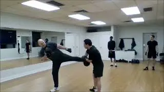 Jun Fan JKD Jab / Cross Counters on Focus Pads