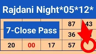 06-01-2026 Radhani Night Today | Rajdhani Night Chart | Rajdhani Night Open | Rajdhani Night Matka
