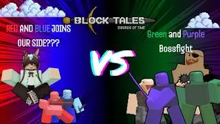 RED AND BLUE JOINS THE FIGHT! (Green and Purple Boss Battle!) (Block Tales DEMO 3!!!)