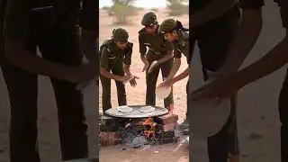 Women Soldiers Cooking in the Desert 🌾 | Real Army Life Moments 🇮🇳#army #trending