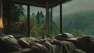 Gentle Rain Atmosphere Filling the Room Creating 🌧️ Calm for Focus and Easy Rest Inside