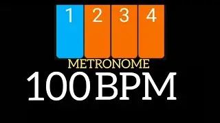 100 BPM Metronome - Visual Click 4/4
