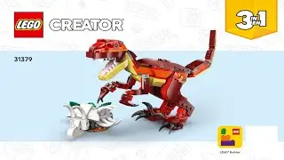 LEGO 31379 Instructions | Creator 3in1 | Fierce Dinosaur | Velociraptor