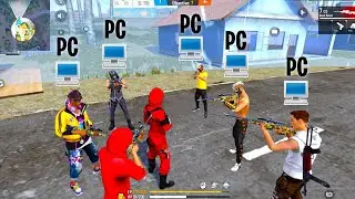 Tufan🧐Vs 6🖥️PC Player🤬 1 Vs 6 Match - Tufan FF - Garena Free Fire