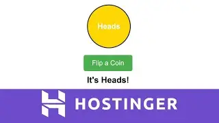 Create an Interactive Coin Flip Game on Hostinger Website Builder