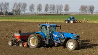Crazy wide trike tractor in action | Start season 2026 with team blue | Onion planting