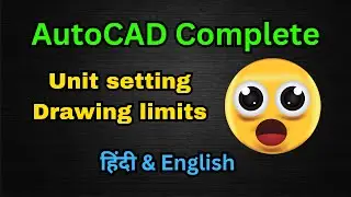 Unit setting and Drawing limits | Full AutoCAD course for beginners [Mpoly]