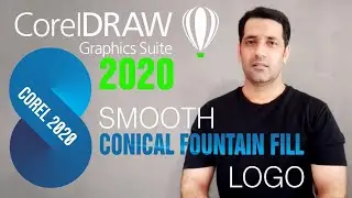 How To Make Smooth Conical Fountain Gradient Fill Logo CorelDraw Tutorials for Beginners