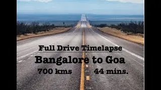 Bangalore to Goa Highway Drive Timelapse