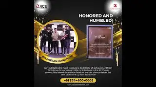 Belpatram Infratech Receives ACE Group Certificate of Achievement for ACE Terra Project! 🏆