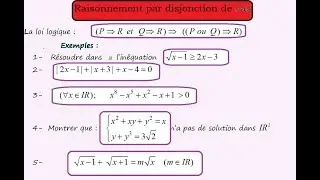 Logique  3  : Raisonnement par disjonction  de cas  (exemples)