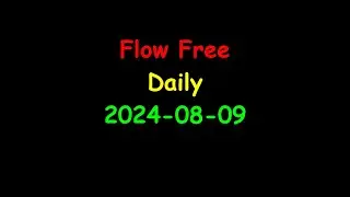 Mobile Games | Flow Free | Daily Puzzles | 2024-08-09
