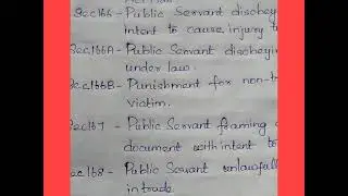 What are all the offences by or relating to public servants?/Chapter 9IPC /sec161to171IPC./