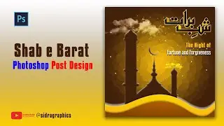 Shab e Barat Photoshop Post Design in - step by step Tutorial