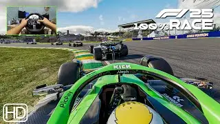 Gabriel Bortoleto's Kick Sauber C45 - F1 25 100% Race Brazilian GP 2025 | Steering Wheel Gameplay