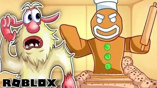 BOOBA  ESCAPE EVIL GINGER BRED MEN  SCARY OBBY ROBLOX | Booba Plays: Roblox GingerBread Men #roblox