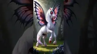 🦋✨ Butterfly x Unicorn Fusion | AI Magic in 7 Seconds! #ai #babyunicorn #pastelunicorn #pixiedust