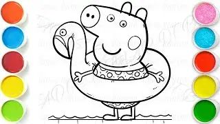 Peppa Pig and Duck Drawing, Painting & Coloring For Kids and Toddlers_ Kids Art
