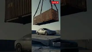 Big container crash the car #ai #crashdrive #carsafety #trending #viralshorts