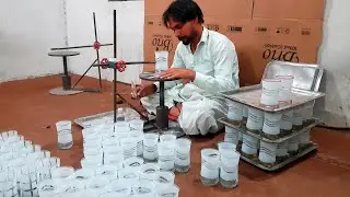 Amazing Handmade Design of a Drinking Water Glass #skills #making #viralclips