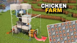 LOSSLESS Automatic CHICKEN Farm In MINECRAFT 1.20+