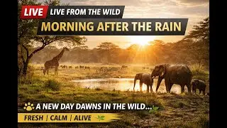 🌅🌧️ LIVE FROM THE WILD | A NEW MORNING AFTER THE RAIN 🌿🦒 @natureuncutt  Uncut Live Stream