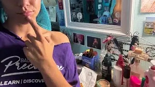 asmr vanity tour + doing my skincare