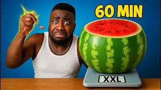 Ich esse eine 15kg Wassermelone in unter 60min mit einer Kuchengabel