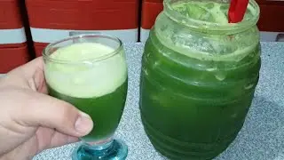 Agua fresca de alfalfa y limón una de las más vendidas y con tantos beneficios para el cuerpo
