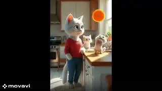 Morning Pancakes with Mama Cat