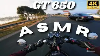 GT 650 ASMR | Pure Exhaust Sound | Highway Riding 💥💥#gt650 ##royalenfield #asmr #puresoundride #4k 
