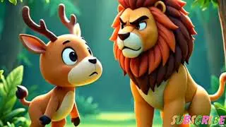 The deer and lion story@funforall-c6 moralstoy|| urdu story ||storytelling